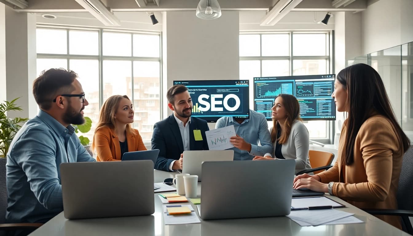 Optimizing die SEO-Strategie in Frankfurt mit einem kreativen Team von Marketing-Experten.