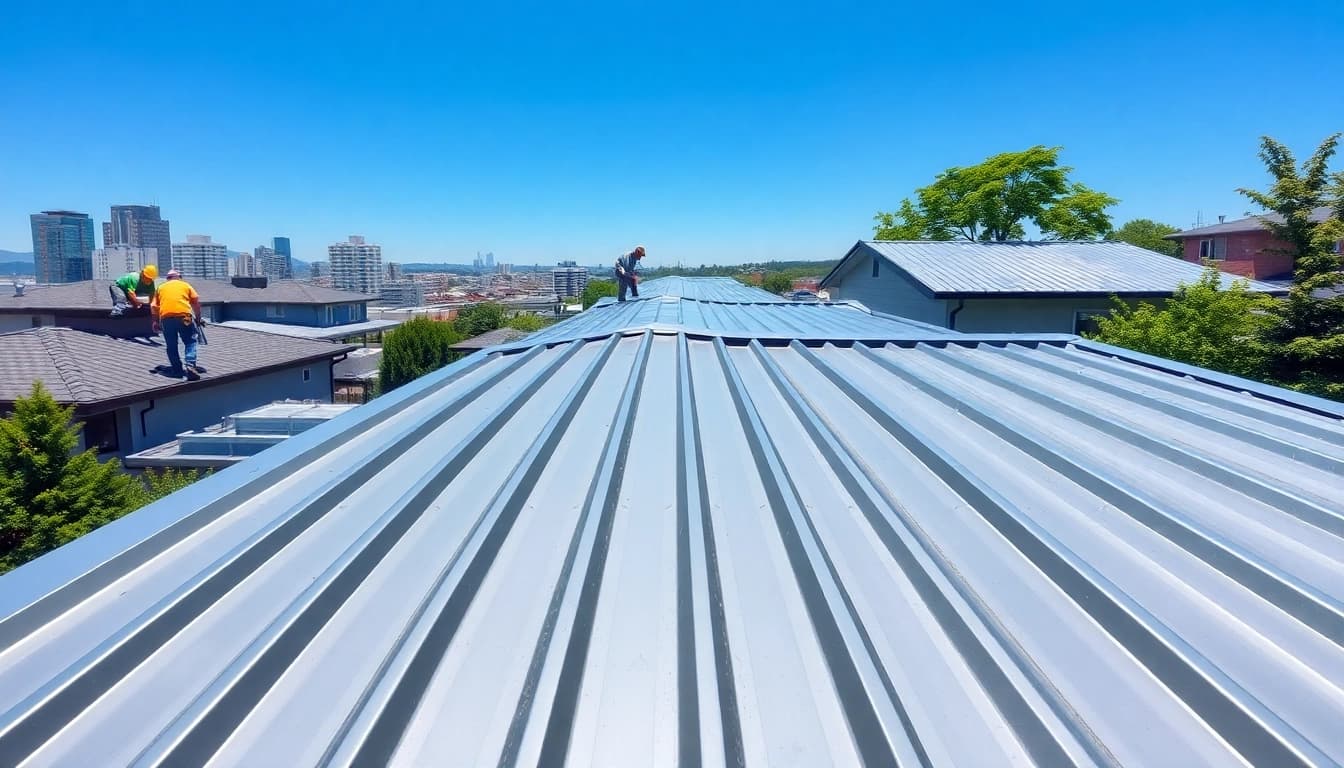 Enhance your property with top-tier metal roofing Vancouver solutions showcasing expert installation.