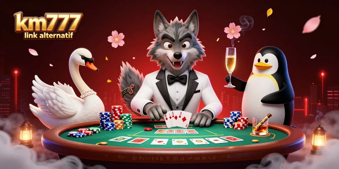 Experience high-stakes gambling with km777 link alternatif in this vibrant 3D casino scene.
