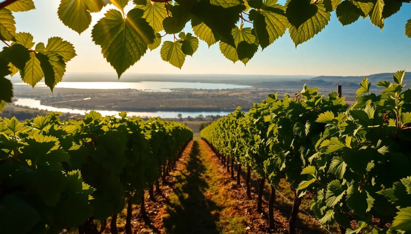 Wander through the scenic vineyards of Clarksburg, CA, with views of the Sacramento River.