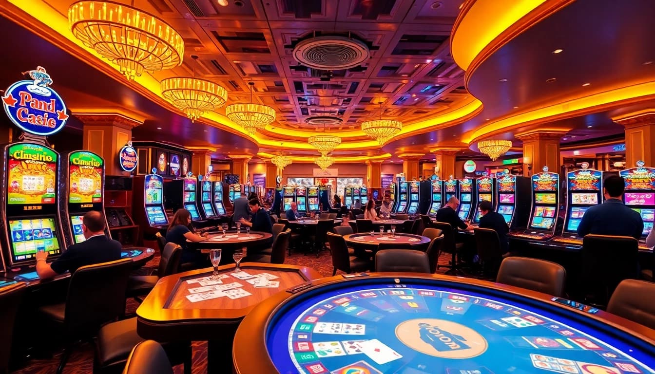 Players enjoying an exciting gaming experience at a Non gamstop Casino Uk with vibrant lighting.