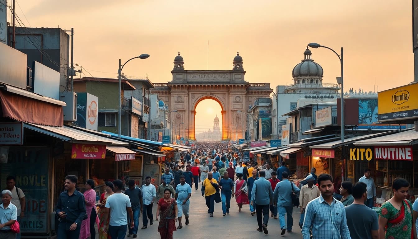Experience the vibrant essence of Mumbai through the lively scene captured on https://www.mumbaikarsperspective.com.