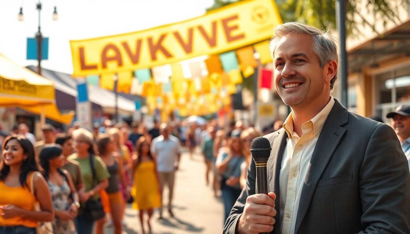 Engaging scene featuring thegeorgiasun reporter showcasing local culture at a community event.