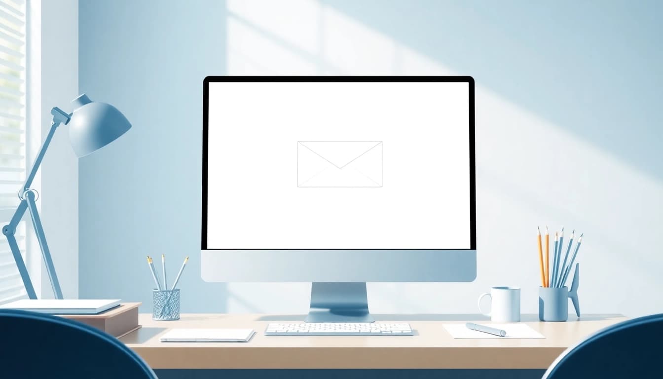 Use tempmail disposable service on a digital workspace with a user-friendly interface.