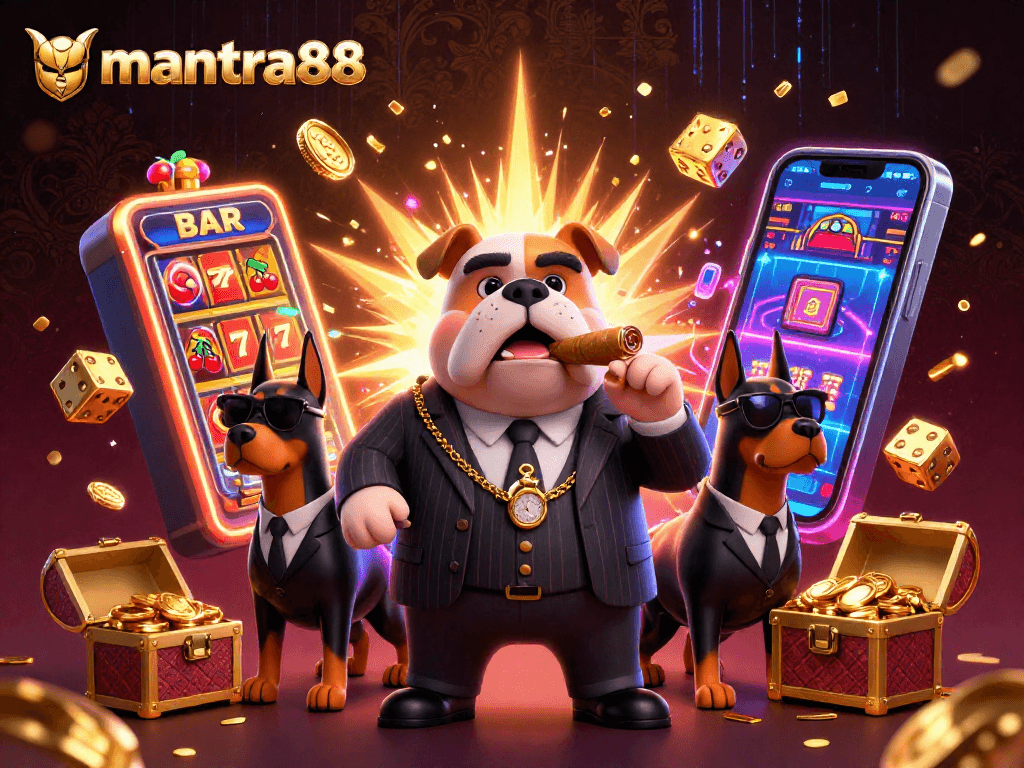 Experience thrilling wins at mantra88 with iconic characters and colorful casino elements.