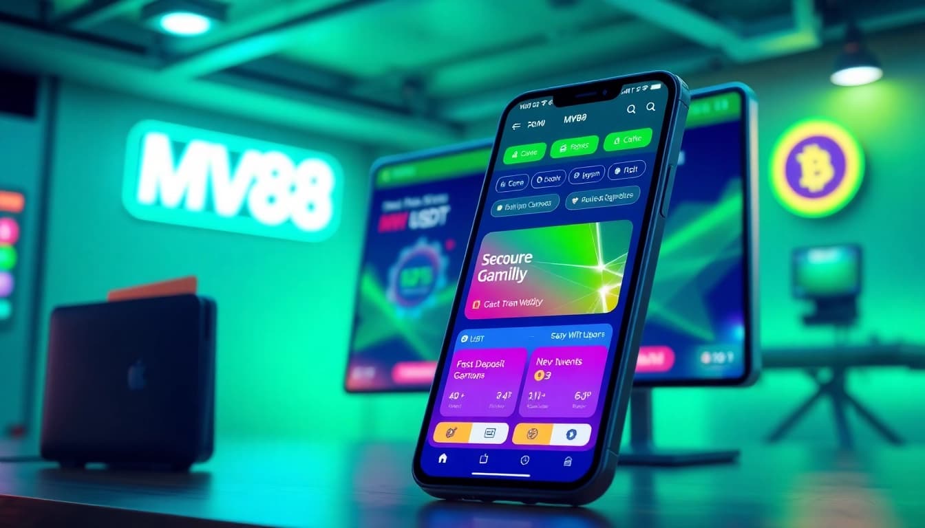 MV88 online gaming interface showcasing secure USDT transactions and user-friendly navigation.