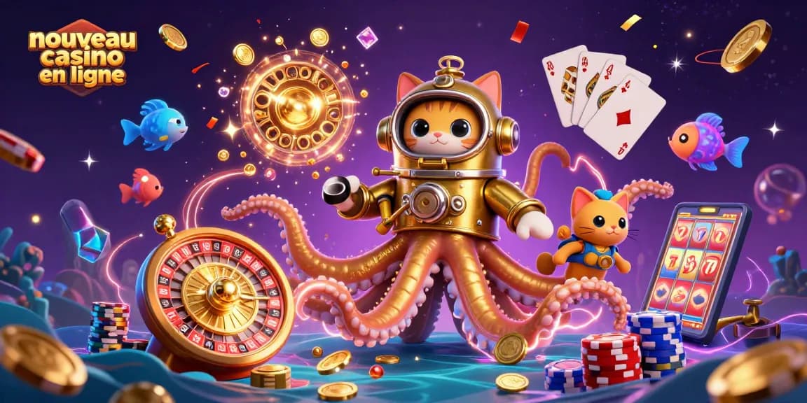 Découvrez un nouveau casino en ligne captivant avec des personnages sous-marins et des éléments de jeu dynamiques.