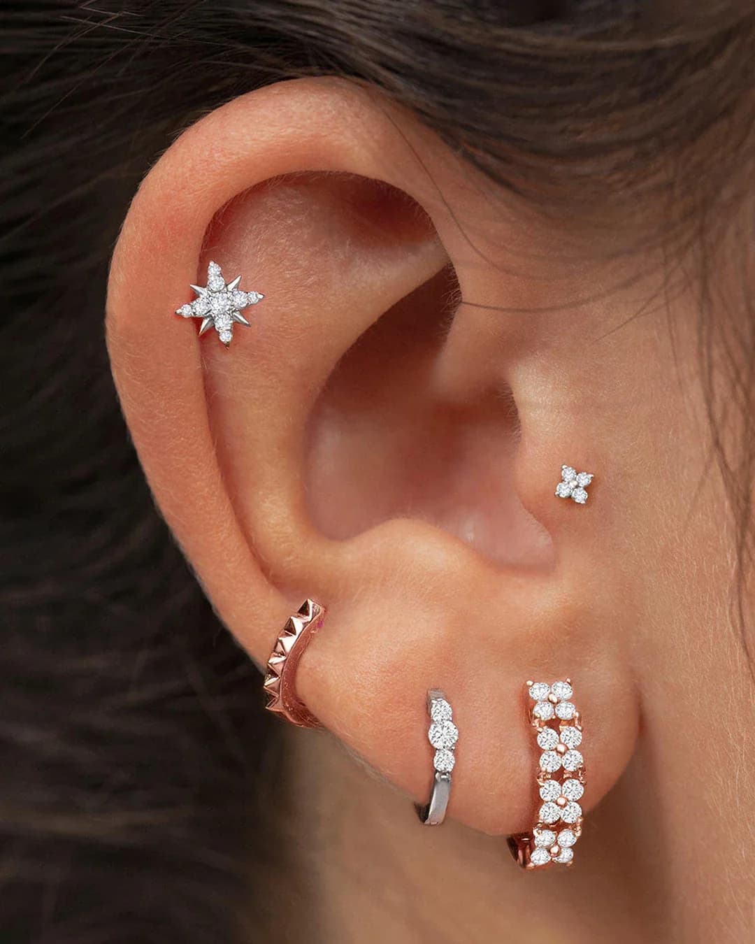Helix Piercing Jewelry by Cervin Blanc | Refined Diamond Styles