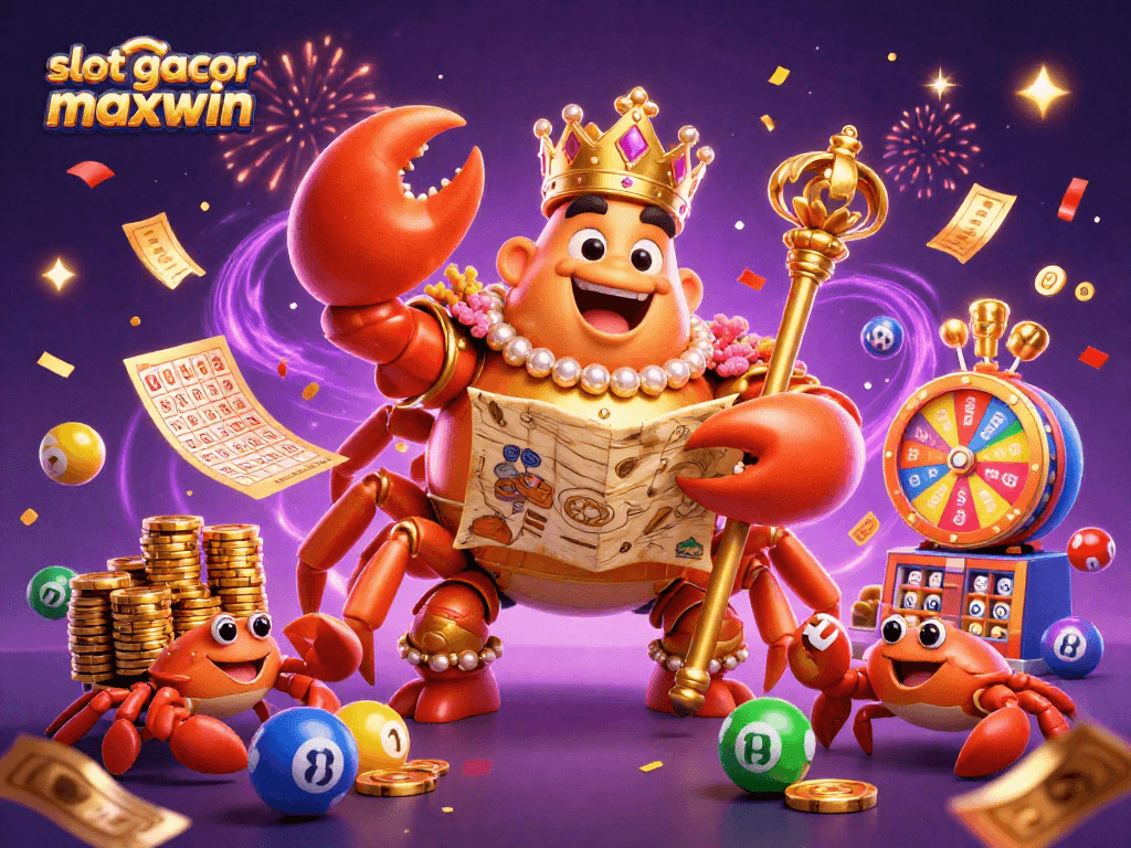Engage with slot gacor maxwin through this vibrant 3D casino illustration, showcasing exciting gaming elements.