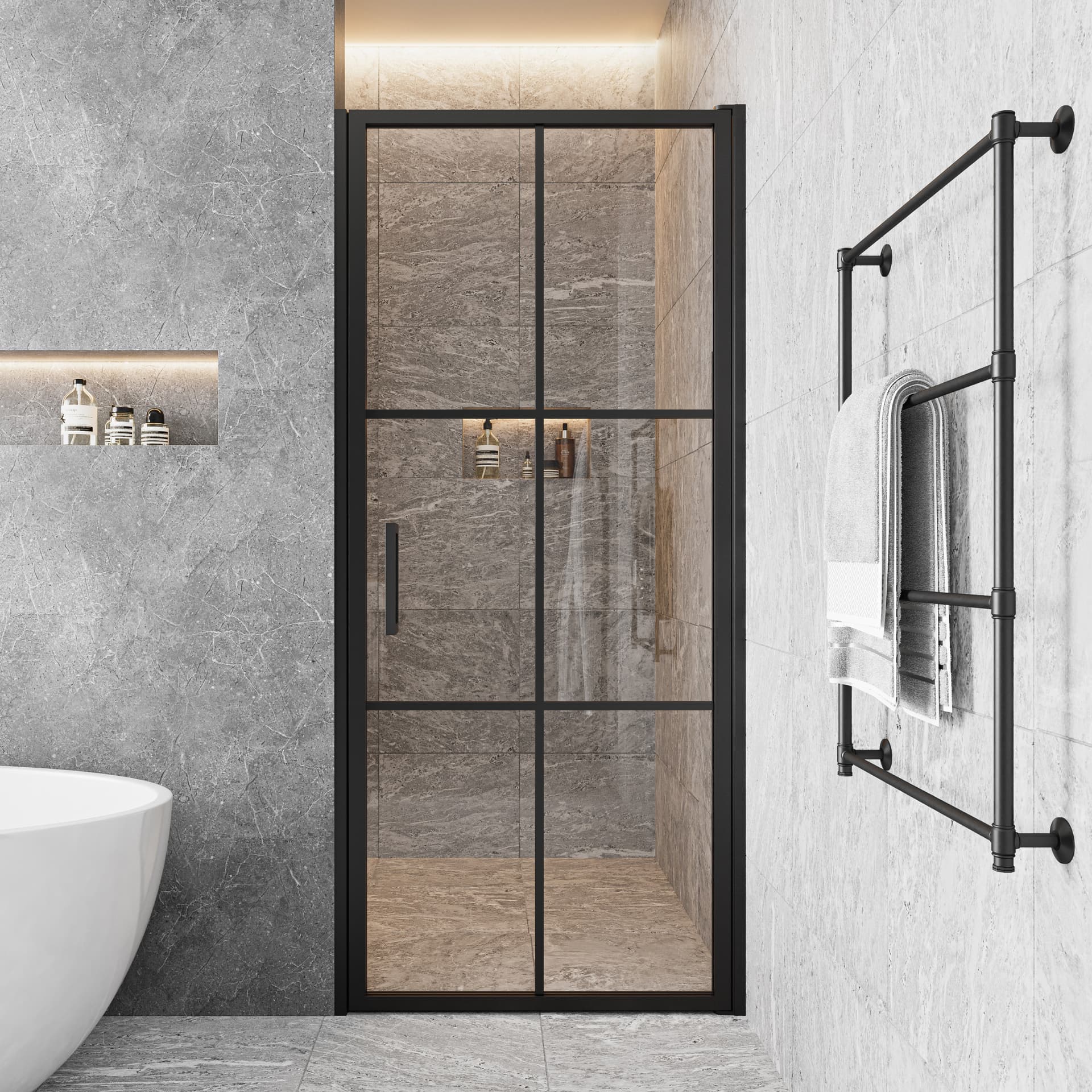 How Black Frame Shower Doors Add Modern Appeal
