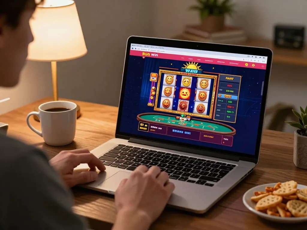 Engaging session on the sun win platform, showcasing a player strategizing on an online casino game.