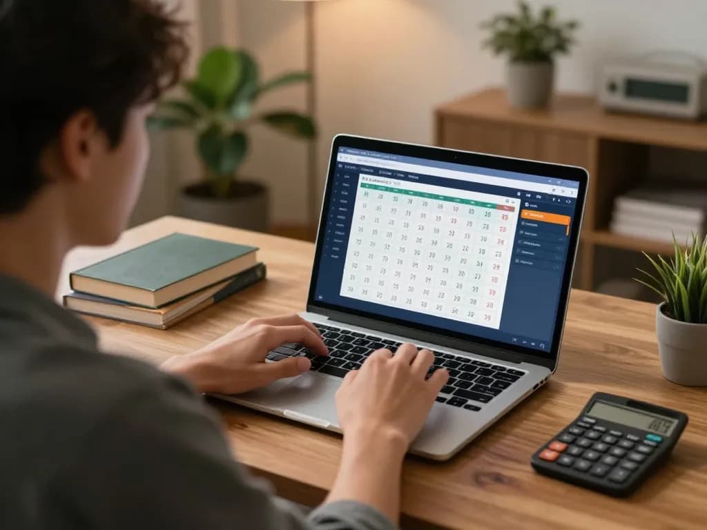 Lô đề online betting in a modern home office, showcasing a player engaged in strategic gameplay.