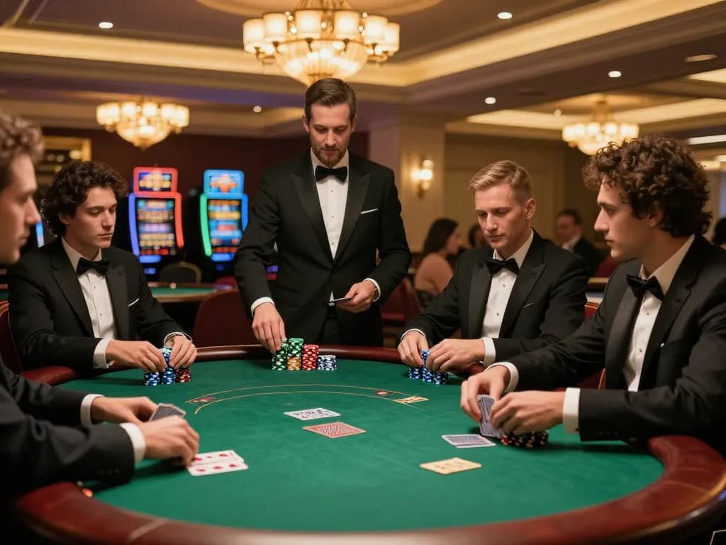 dn88 poker night with players holding cards and bets in elegant casino atmosphere
