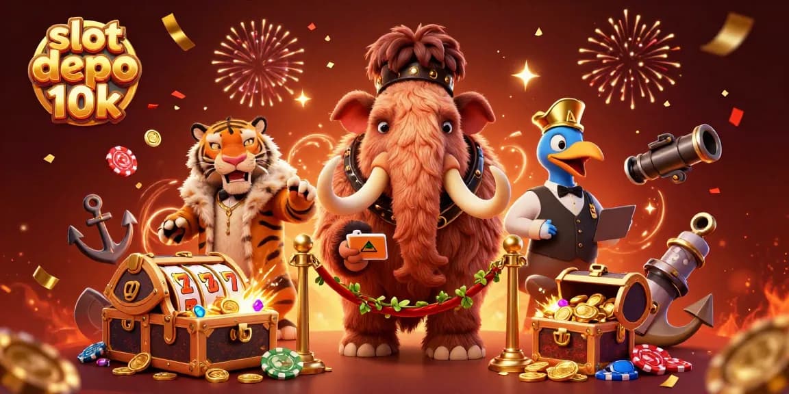 Play dynamic slot depo 10k scenes with colorful characters and exciting casino elements.