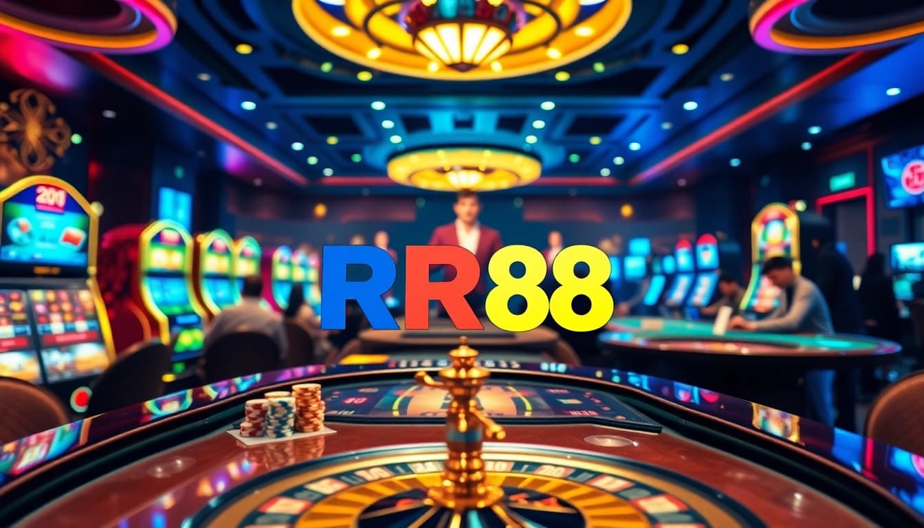 Engage in thrilling games at RR88 casino with vibrant tables and exciting betting action.