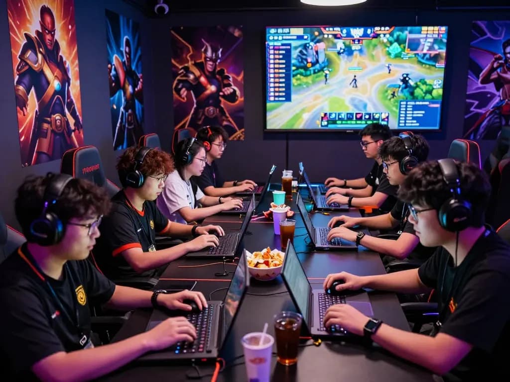 Exciting gaming atmosphere at mantra88 with players enjoying online games.