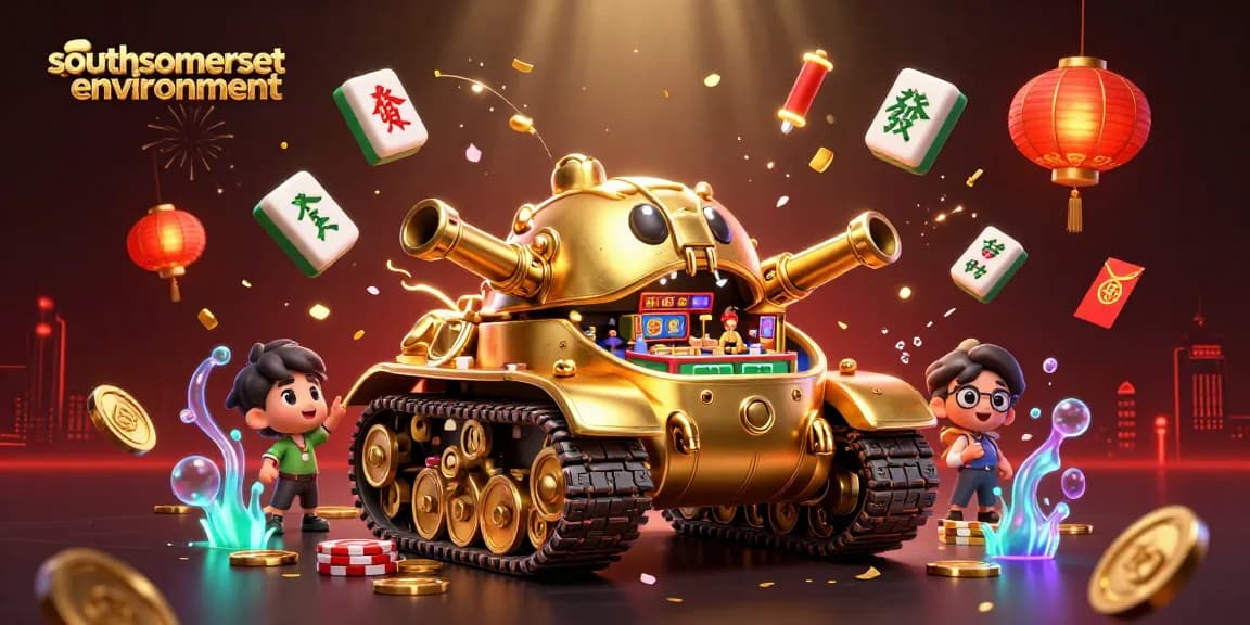 Experience vibrant gaming excitement at southsomersetenvironment's miniature casino inside a golden beetle tank.