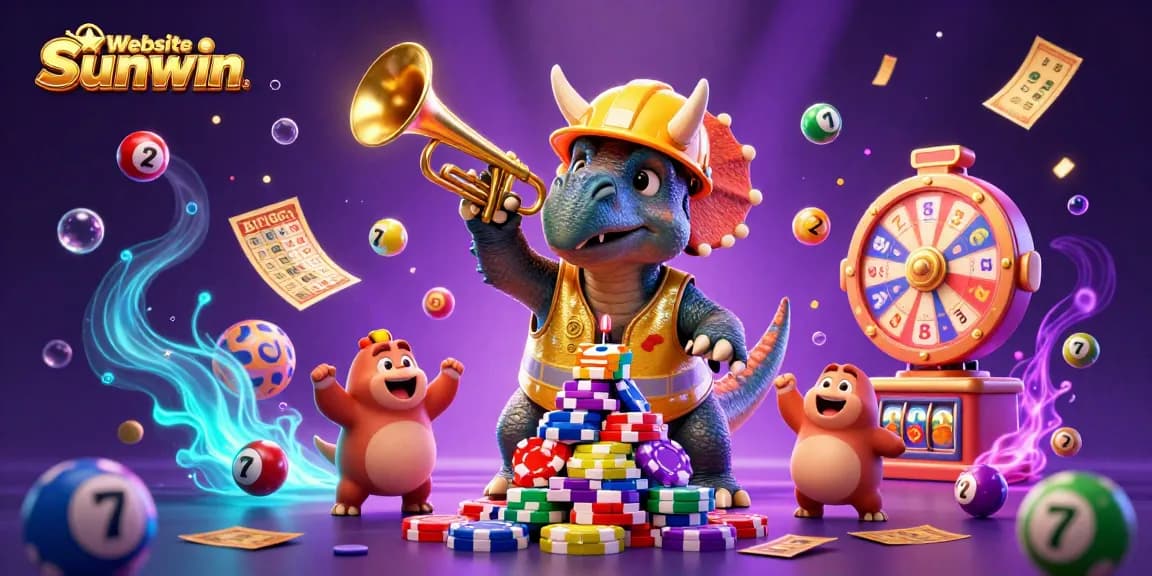 Engage in thrilling gameplay with Website Sunwin's vibrant casino scene filled with excitement and colorful elements.