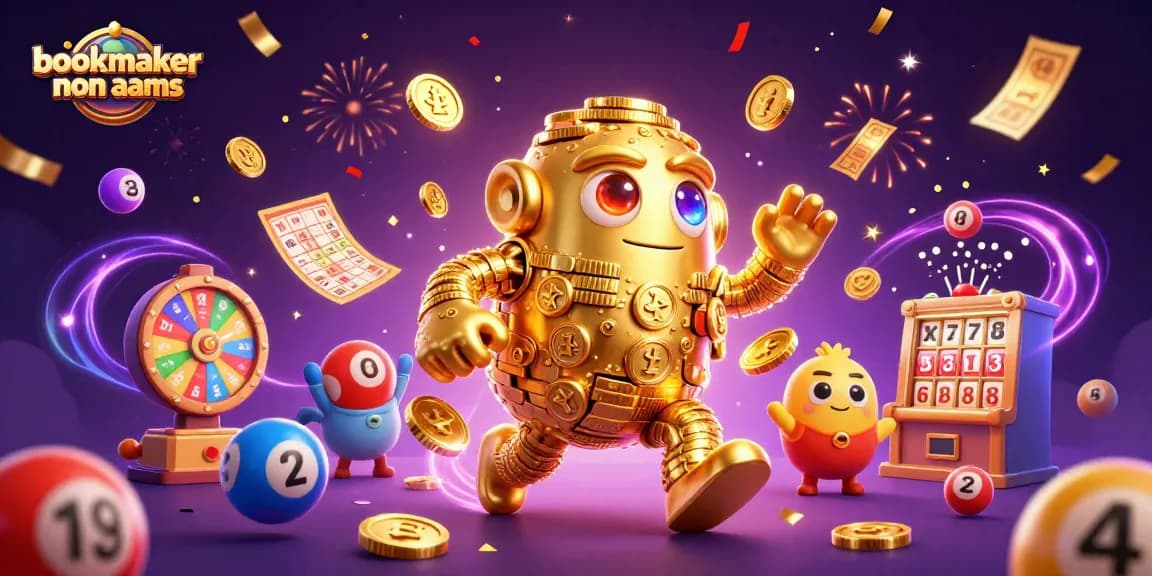 Scopri le promozioni dei bookmaker non aams mentre giochi con simboli d'azzardo e monetine volanti.