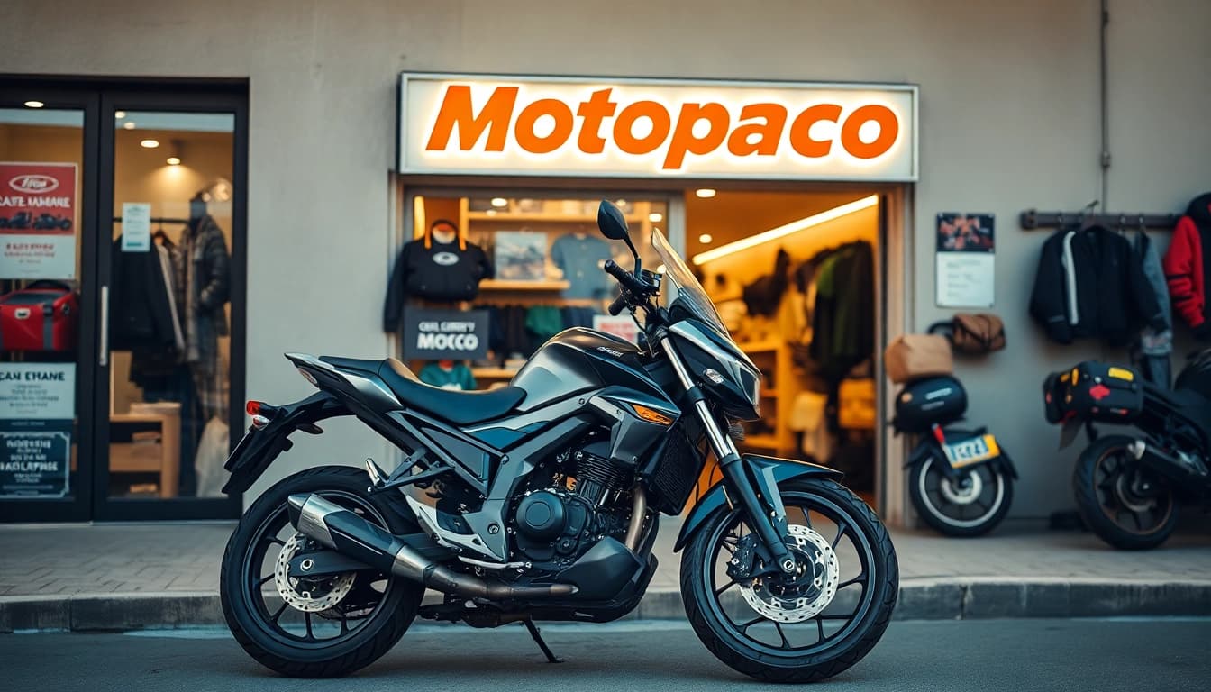 Explorez les accessoires de moto uniques de Motopaco pour améliorer votre expérience de conduite.