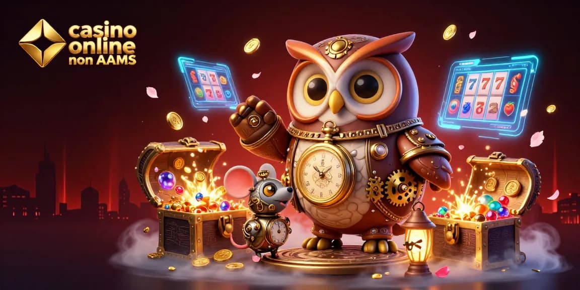 Gioca nei migliori casino online non AAMS: grafica 3D coinvolgente con giri di slot e simboli fortunati.