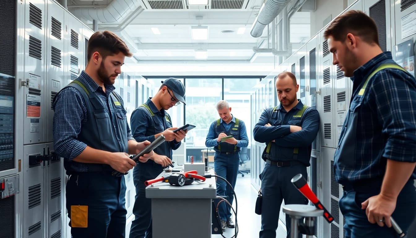 Performing general building maintenance checks on office equipment for optimal performance.