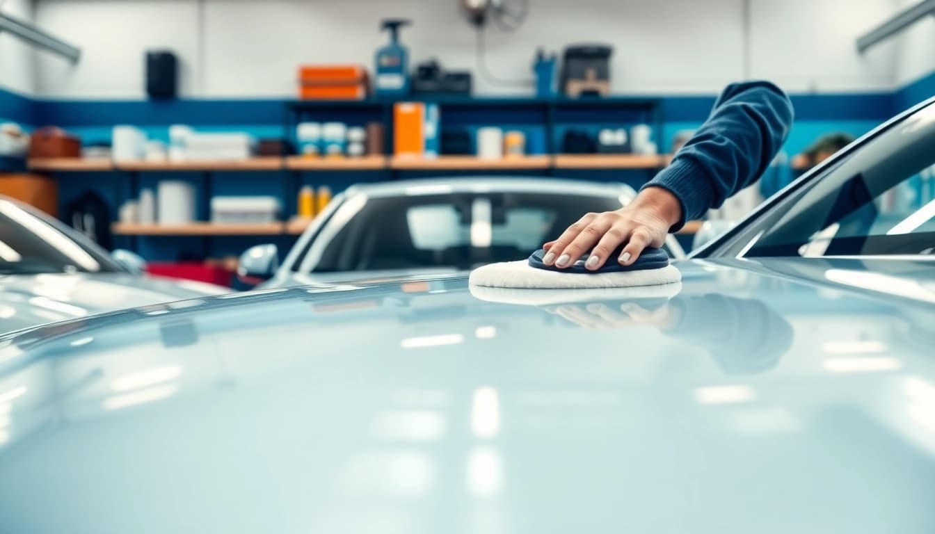 Enhance your vehicle's appearance with expert car detailing Chattanooga services in a pristine garage.