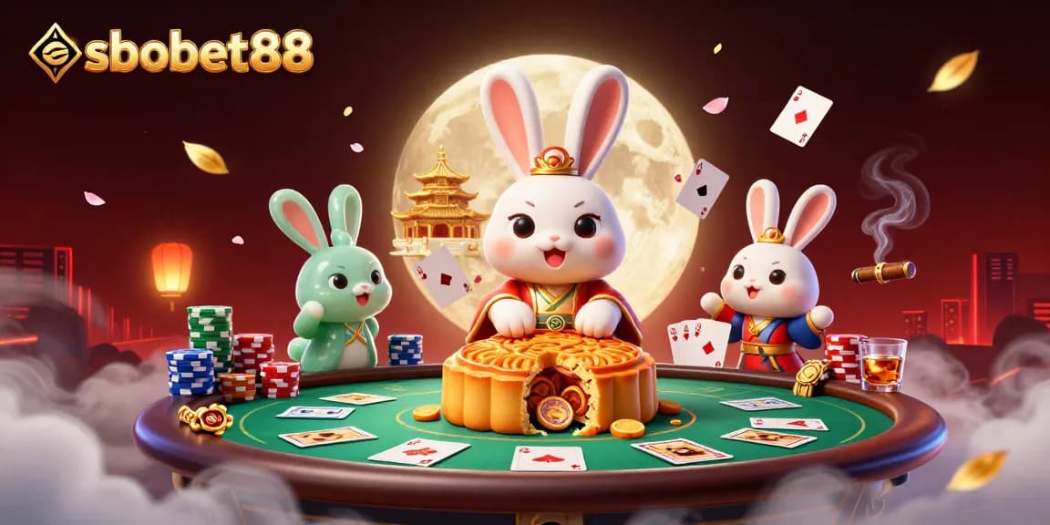 sbobet88 invites players to explore dynamic poker adventures featuring rabbits on the lunar surface
