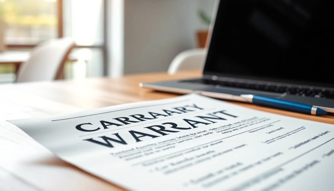 Explore transparent warranty coverage details on a professional document with clear text and fine print.