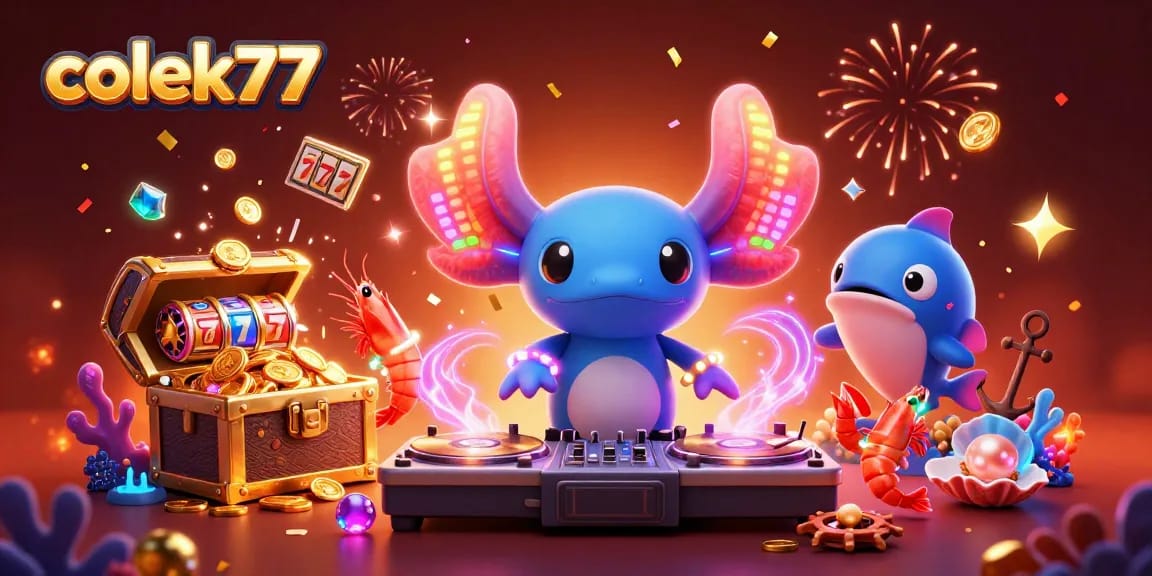 Experience vibrant wins with colek77 underwater gaming featuring lively characters and slot elements!