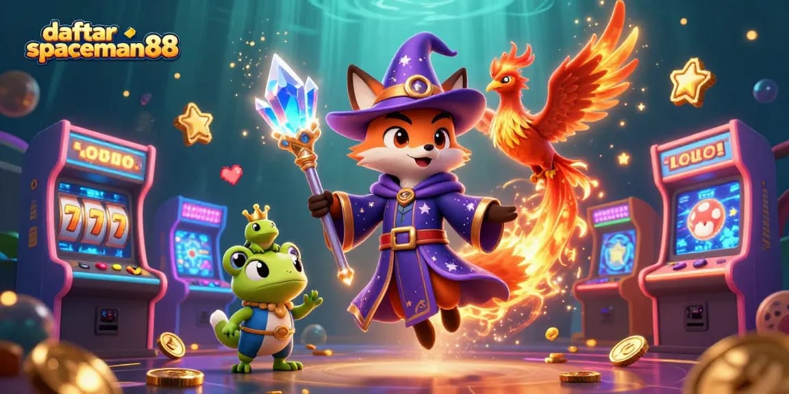Engage with your luck in daftar spaceman88, where a mystical wizard leads you through vibrant slot adventures and golden treasures.