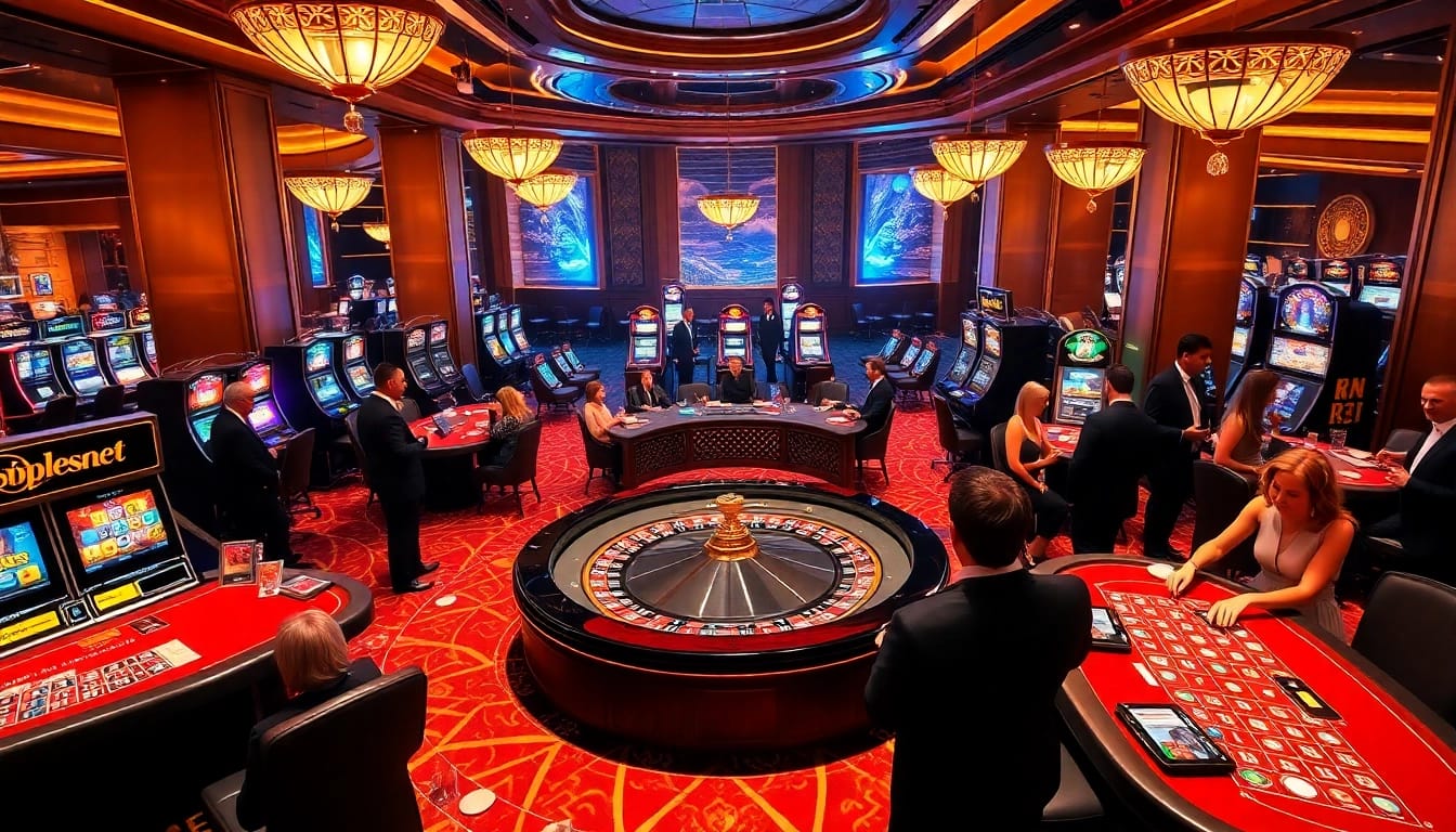 Experience the excitement at nhà cái 789p's luxurious casino featuring roulette and poker.