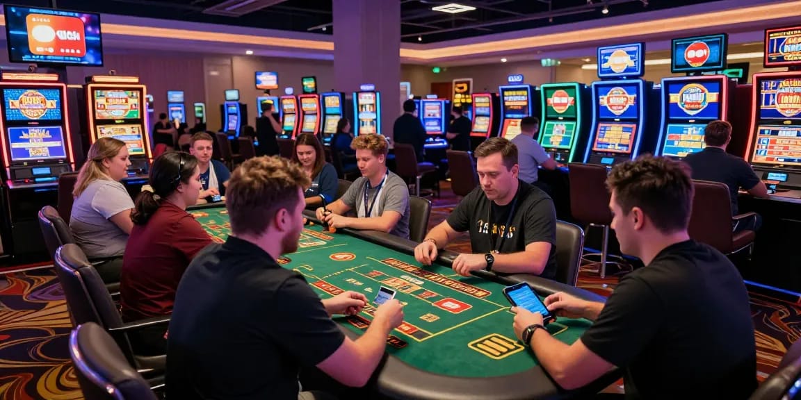 Engaging players at credit card casinos showcasing https://ieee.org.uk promotions with vibrant atmosphere and dynamic gameplay.