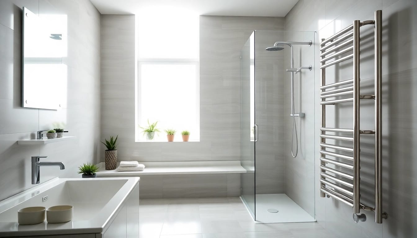 Vibrant Sonni sanitär products displayed in a sleek and modern bathroom setting.