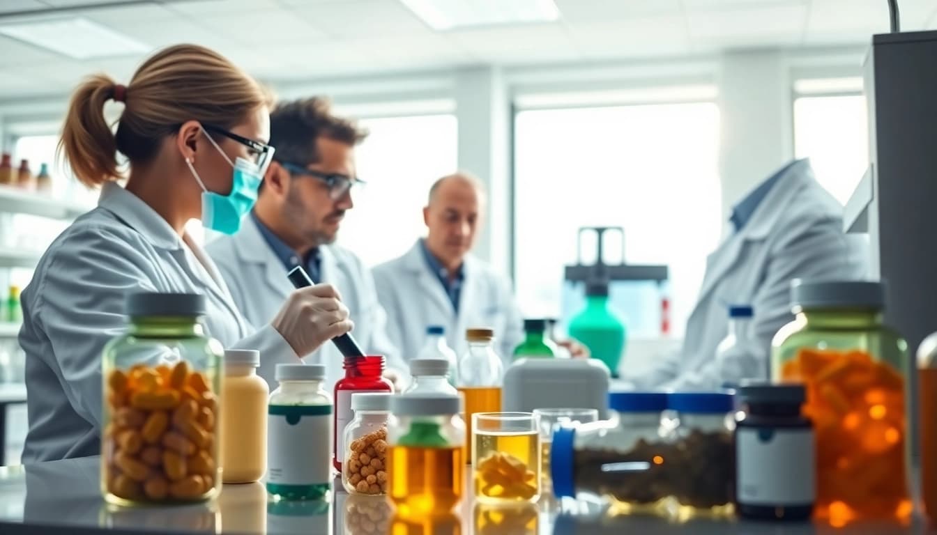 Efficient processes at supplement manufacturers UK showcasing science and professionalism.