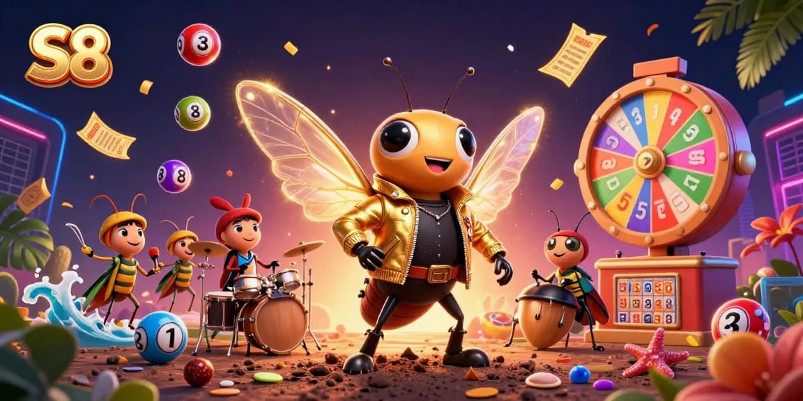 S8 brings high-energy gambling fun with vibrant illustrations of lottery elements and exciting game dynamics.