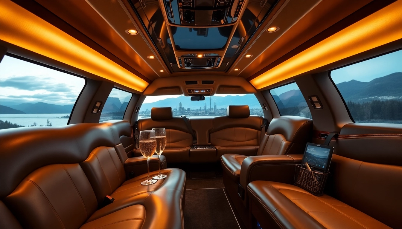 Experience luxury with vancouver to seattle limo service featuring elegant interiors and scenic views.