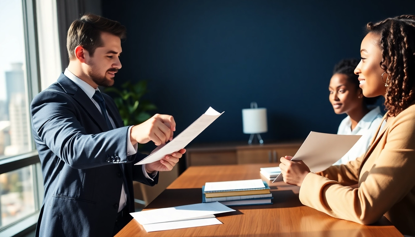 Seattle Social Security Disability Lawyers advising clients in a professional office setting.