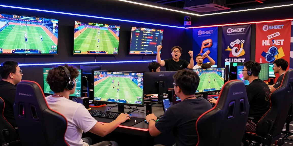 Exciting online gaming scene at https://sh-bet.com/ with diverse players enjoying live sports and casino betting.