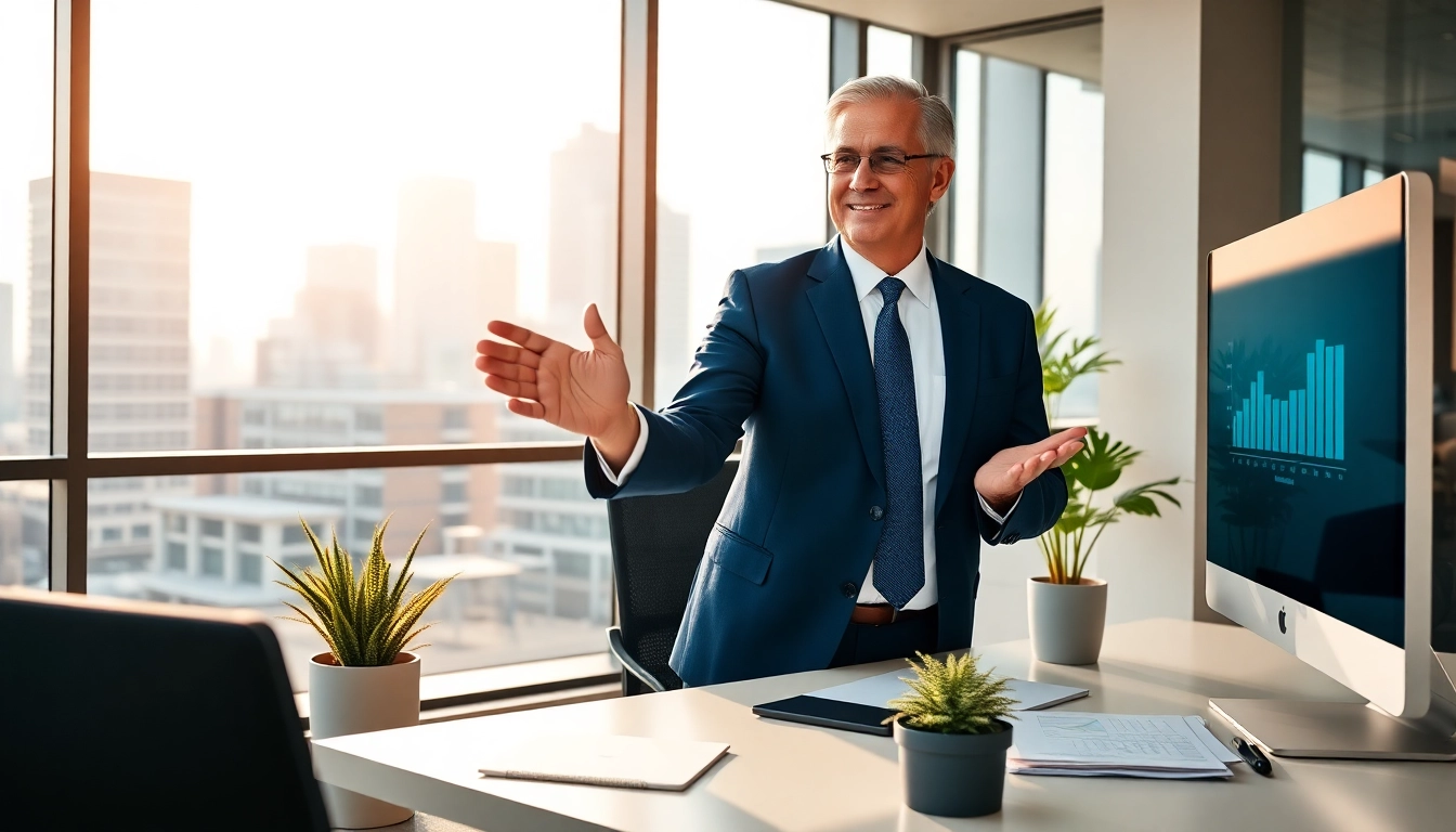 Financial advisor professionally engaging with clients, showcasing strategy and expertise at www.cambioml.com.