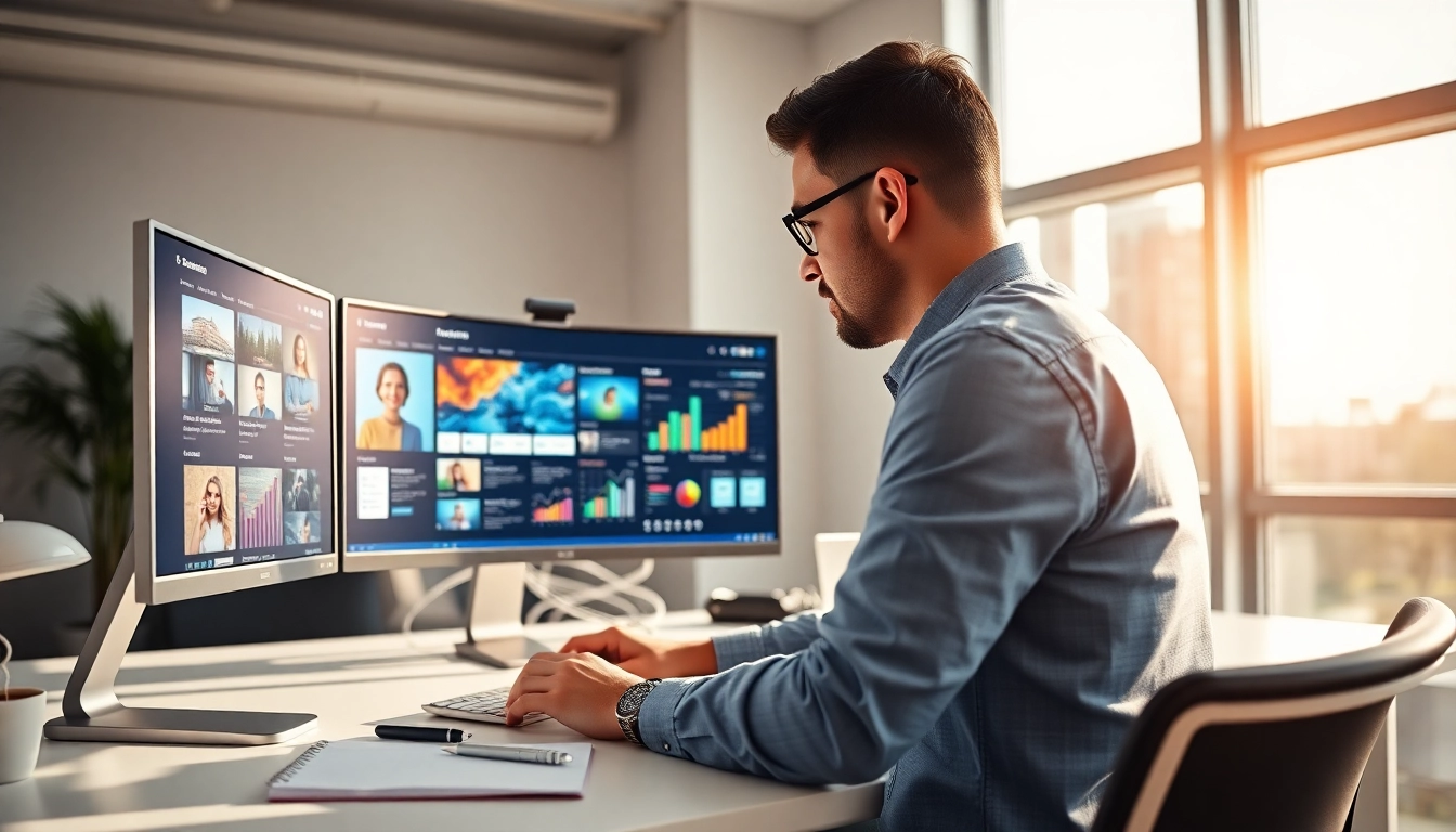Marketing Strategien visualisieren bei modernen Webdesign-Prozessen.