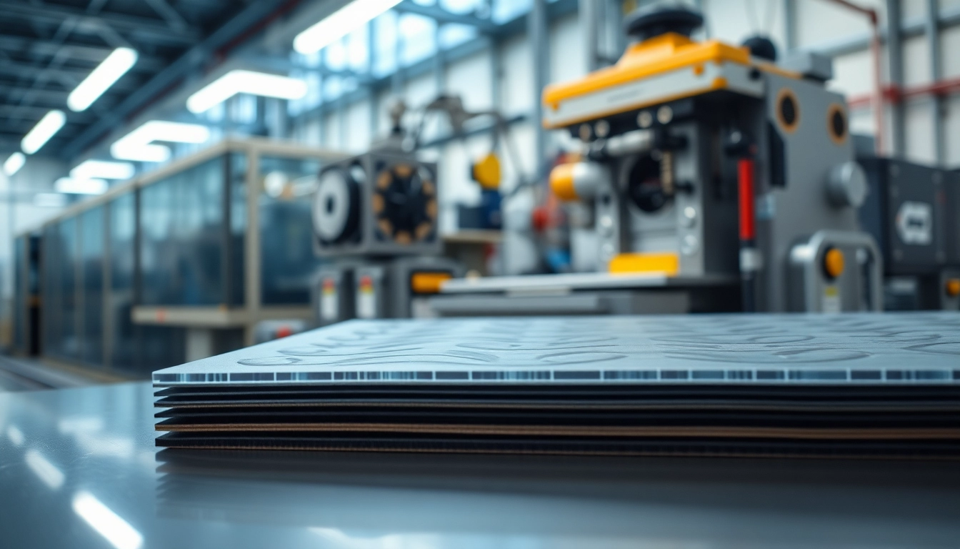 Engineered Composites showcased in a modern manufacturing setting with intricate designs and advanced machinery.