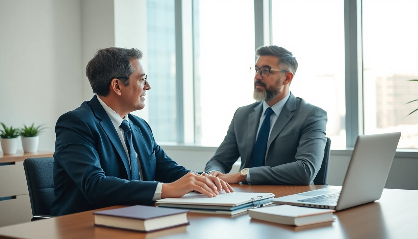 Consultation with a Fort Lauderdale work injury lawyer showcasing professionalism and compassion.