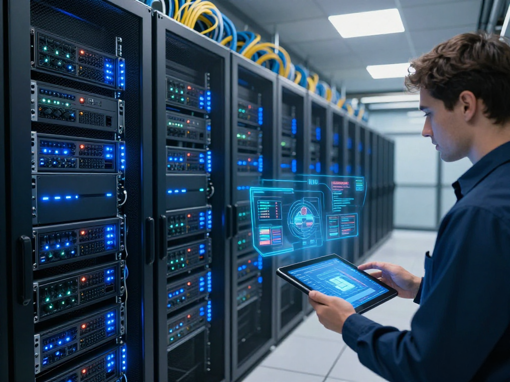 Discover united kingdom IPTV solutions through robust cloud computing and advanced AI technology in this tech-forward workspace.