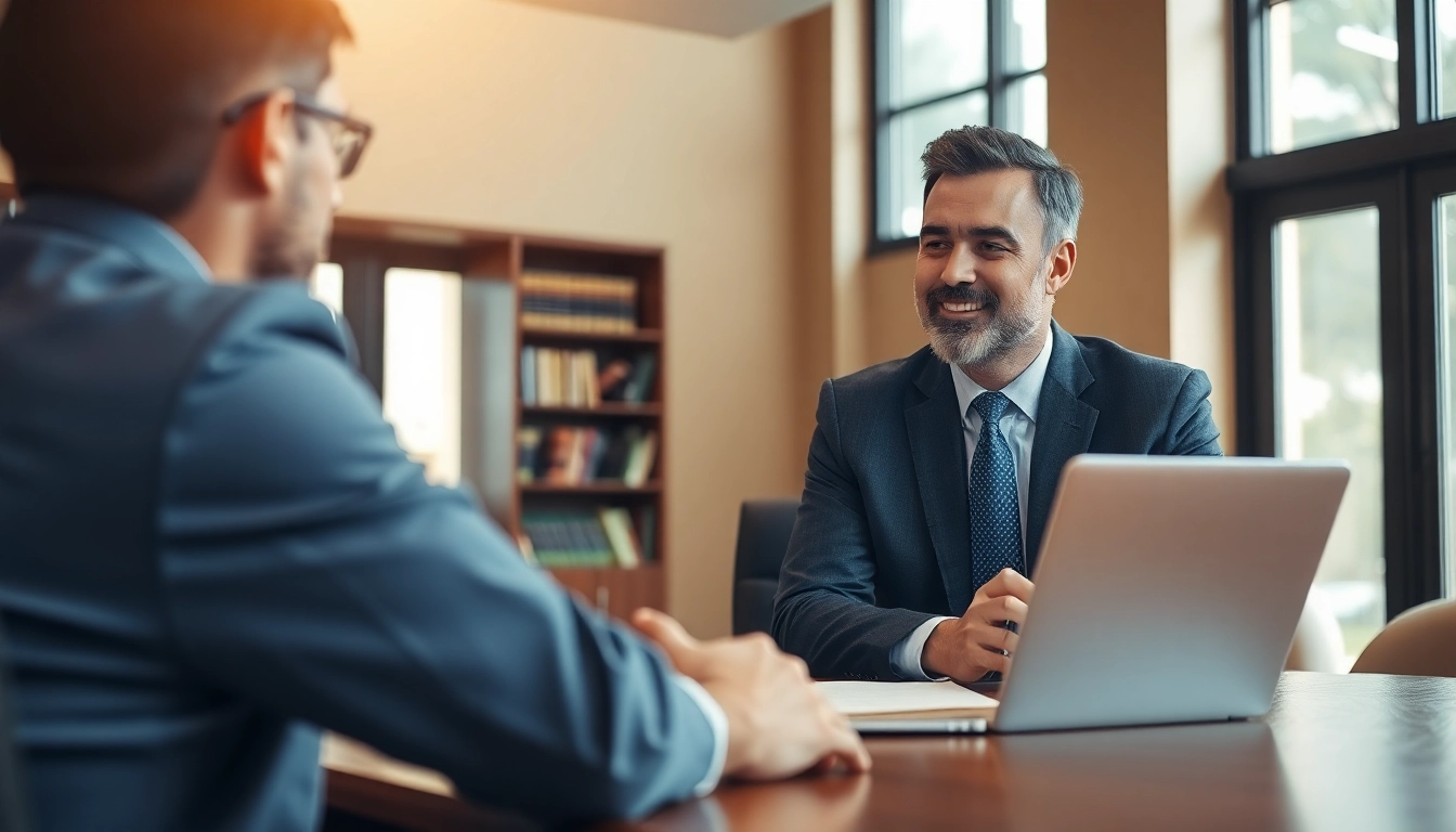 Consultation with a Houston Injury Attorney showcasing professionalism and empathy.
