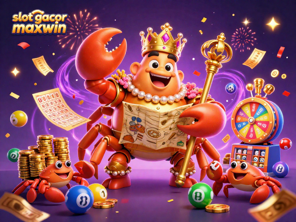 Engage with slot gacor maxwin through this vibrant 3D casino illustration, showcasing exciting gaming elements.