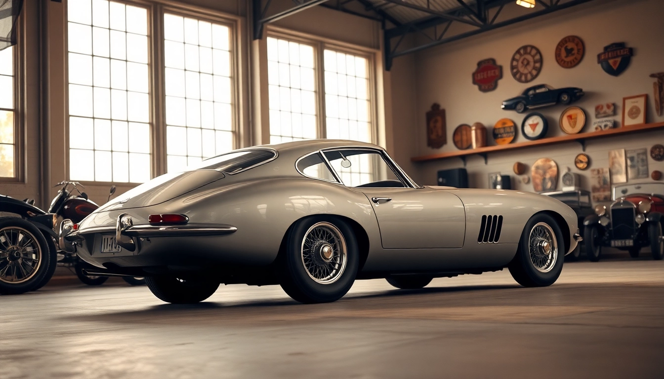 Showcasing classic car storage in a premium warehouse designed for luxury vehicles.