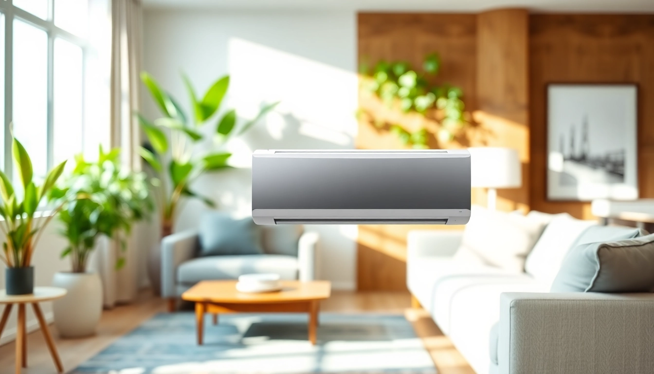 Install a Daikin mini split AC for efficient cooling in a modern living room.