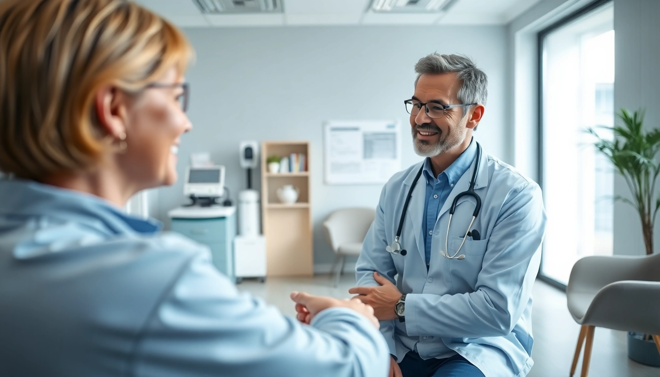 Engaging private GP consultation highlighting compassionate healthcare interaction.