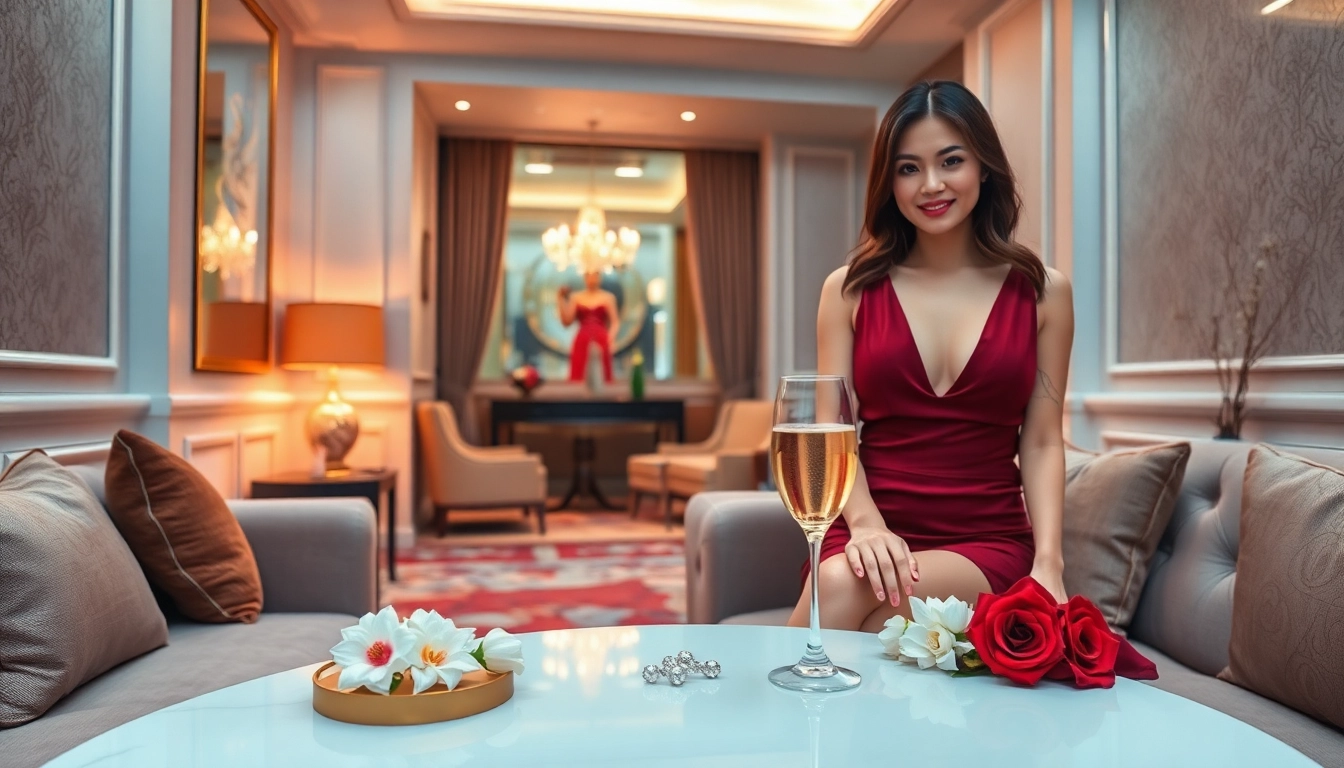 Singapore escort in an elegant setting offering premium companion services.